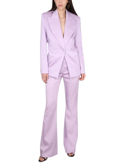 Shop Magda Butrym Single-breasted Jacket In Purple