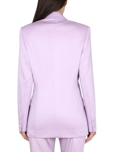 Shop Magda Butrym Single-breasted Jacket In Purple