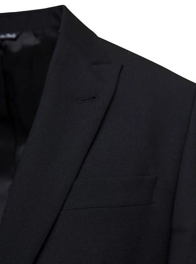 Shop Reveres 1949 Single-breasted Suit In Black Wool Blend Man