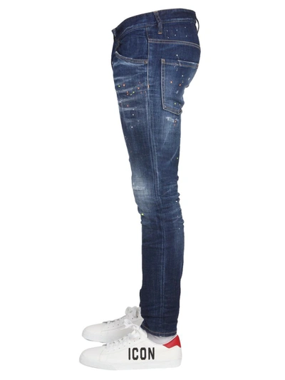 Shop Dsquared2 Skater Jeans In Blue