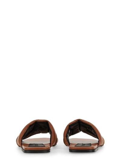 Shop Jw Anderson J.w. Anderson Slide Sandal With Logo In Yellow
