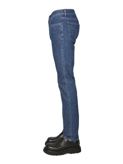 Shop Versace Slim Fit Jeans In Blue