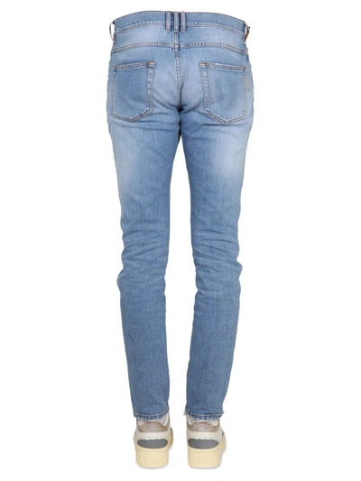 Shop Balmain Slim Fit Jeans In Blue