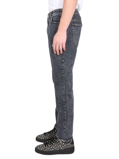 Shop Balmain Slim Fit Jeans In Black