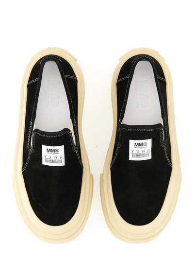 Shop Mm6 Maison Margiela Slip-on Sneaker In Black