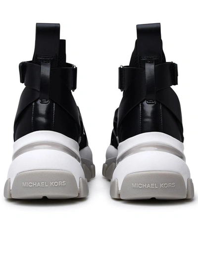 Shop Michael Michael Kors Alias Black Polyester Sneakers