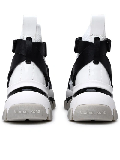 Shop Michael Michael Kors Alias White Polyester Sneakers