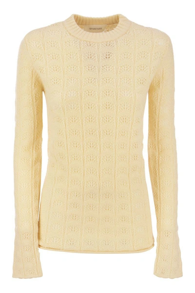 Shop Sportmax Angio - Cashmere-blend Sweater In Ivory