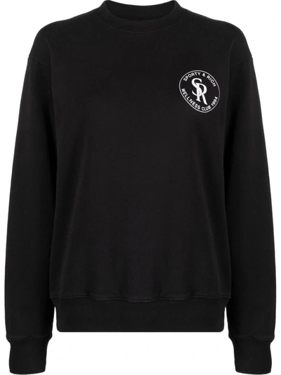 Shop Sporty And Rich Sporty & Rich Sporty & Rich  - Sweatshirt In Black