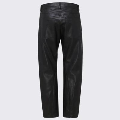Shop Stella Mccartney Black Faux Leather Pants
