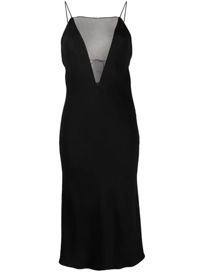 Shop Stella Mccartney Silk Dress In Black