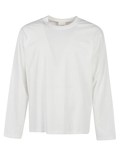 Shop Stockholm Surfboard Club Stockholm (surfboard) Club Organic Cotton Long-sleeve T-shirt In White