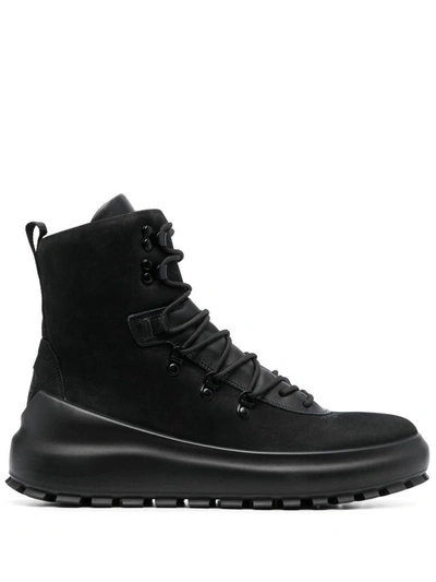 Shop Stone Island Field Boot Shoes In V0029 Nero