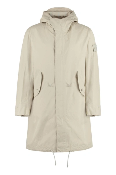 Shop Stone Island Outerwear In Beige