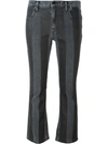 Alexander Wang T Striped Flared Jeans