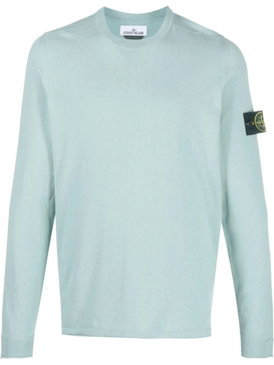 Shop Stone Island Sweater Clothing In V0041 Sky Blue