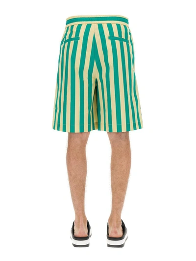 Shop Sunnei Striped Pattern Bermuda Shorts In Multicolor