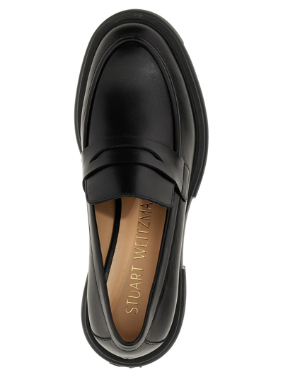 Shop Stuart Weitzman Soho Loafers In Black