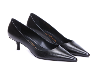 Stuart Weitzman Stuart Kitten Pump In Black