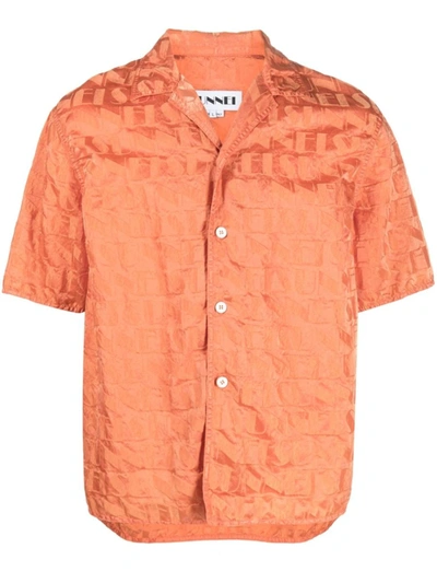 Shop Sunnei Short Sleeve Shirt In Orange