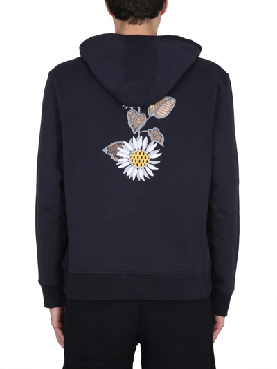Shop Thom Browne Sweatshirt With Embroidery In Blue