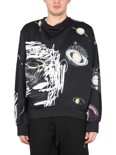 Shop Vivienne Westwood Sweatshirt With Logo Print In Multicolor