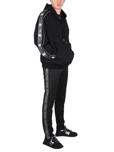 Shop Dolce & Gabbana Sweatshirt With Logoed Band In Black