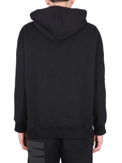 Shop Msgm Sweatshirt With Maxi Logo In Black