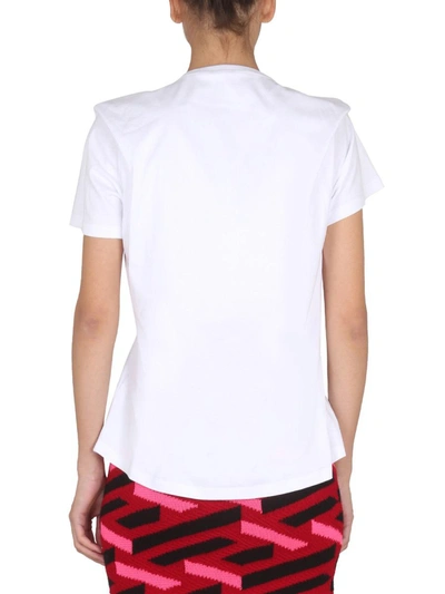 Shop Versace T Shirt With Logo In White