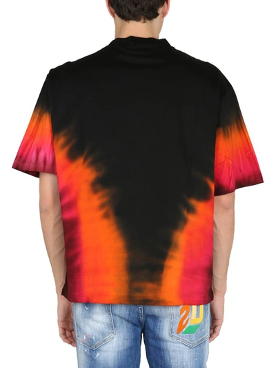 Shop Dsquared2 T-shirt "d2 Flame" In Multicolor