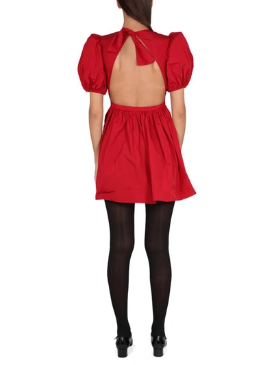 Shop Red Valentino Taffeta Dress With Bow