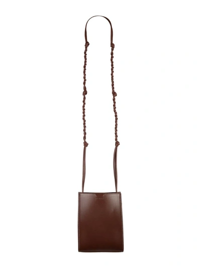 Shop Jil Sander Tangle Shoulder Bag Small In Brown