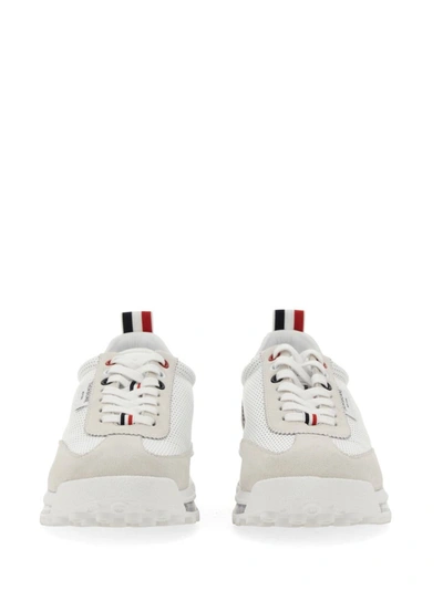 Shop Thom Browne Tech Runner Sneaker In White