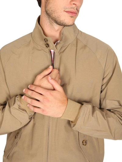 Shop Baracuta Technical Fabric Jacket In Beige