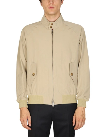 Baracuta Technical Fabric Jacket In Beige