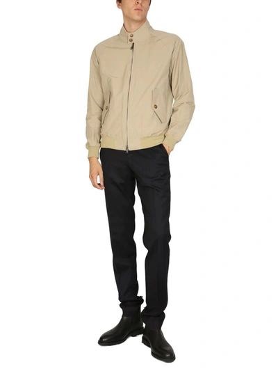 Baracuta Technical Fabric Jacket In Beige