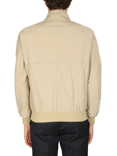 Shop Baracuta Technical Fabric Jacket In Beige