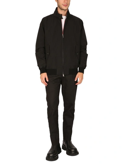 Shop Baracuta Technical Fabric Jacket In Black