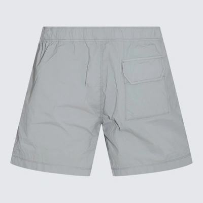 Shop Ten C Grey Shorts In <p>grey Shorts From Ten-c Featuring Elasticated Waistband, Side Pockets And Visible Stitches.