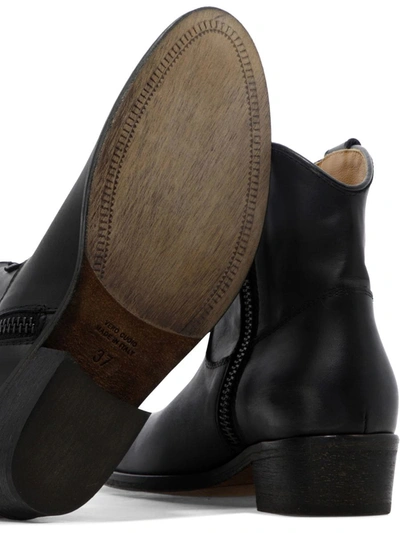 Shop Via Roma 15 Texan Ankle Boots In Black