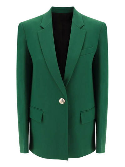 Shop Attico The  Blazers & Vests In Emerald