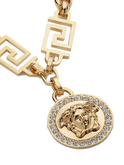 Shop Versace The Greek Medusa Bracelet In Gold