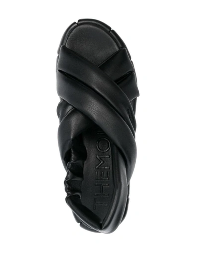 Shop Themoirè Themoire' Acquaria Basic Vegan Leather Sandal In Black