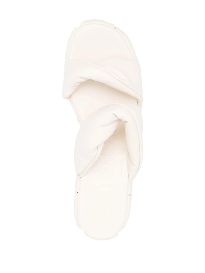 Shop Themoirè Themoire' Andromeda Basic Vegan Leather Sandal In Ivory