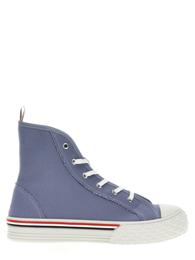 Shop Thom Browne 'collegiate' Sneakers In Light Blue