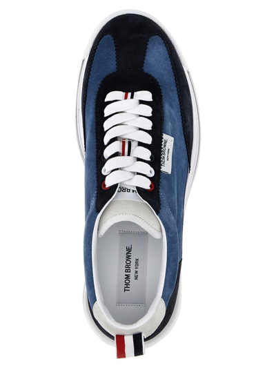 Shop Thom Browne 'tech Runner' Sneakers In Blue