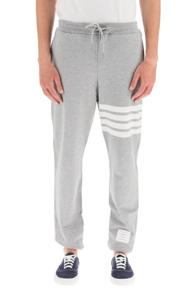 Shop Thom Browne 4-bar Sweatpants In Grey