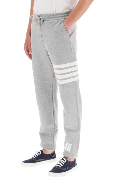 Shop Thom Browne 4-bar Sweatpants In Grey