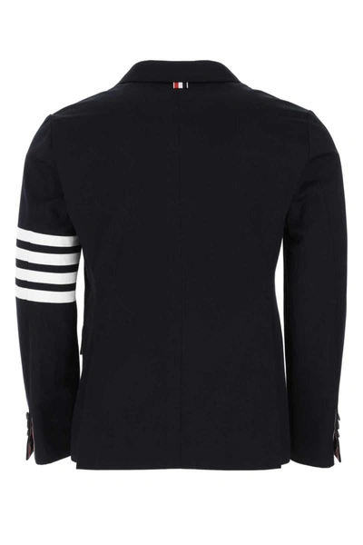 Shop Thom Browne Jackets And Vests In Blue