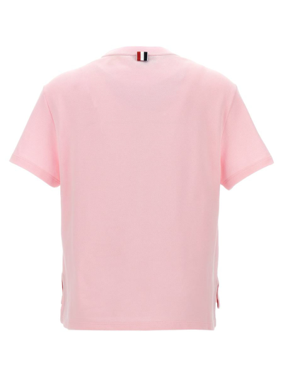 Shop Thom Browne Patch T-shirt In Pink